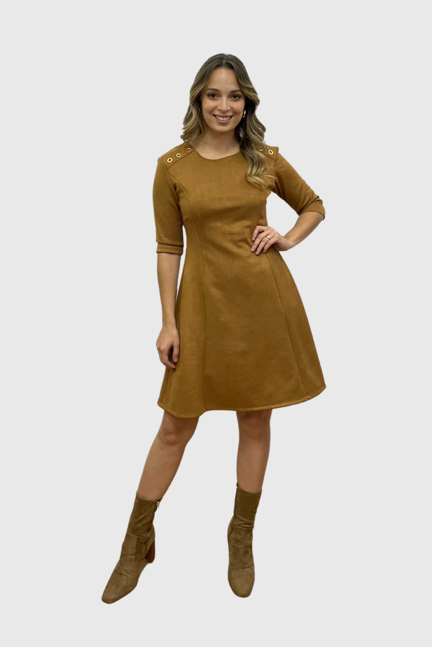 Vestido Kala camel