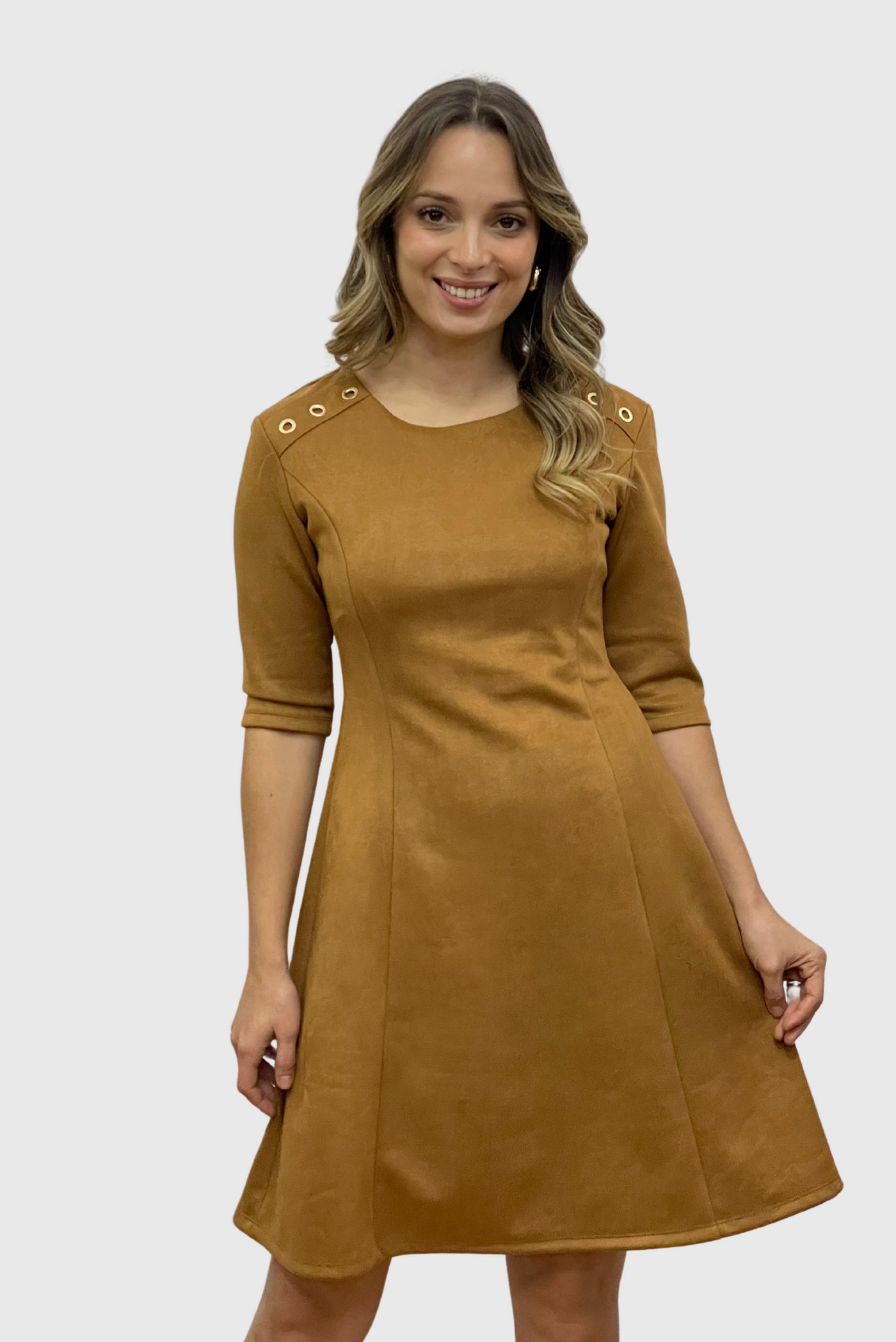 Vestido Kala camel